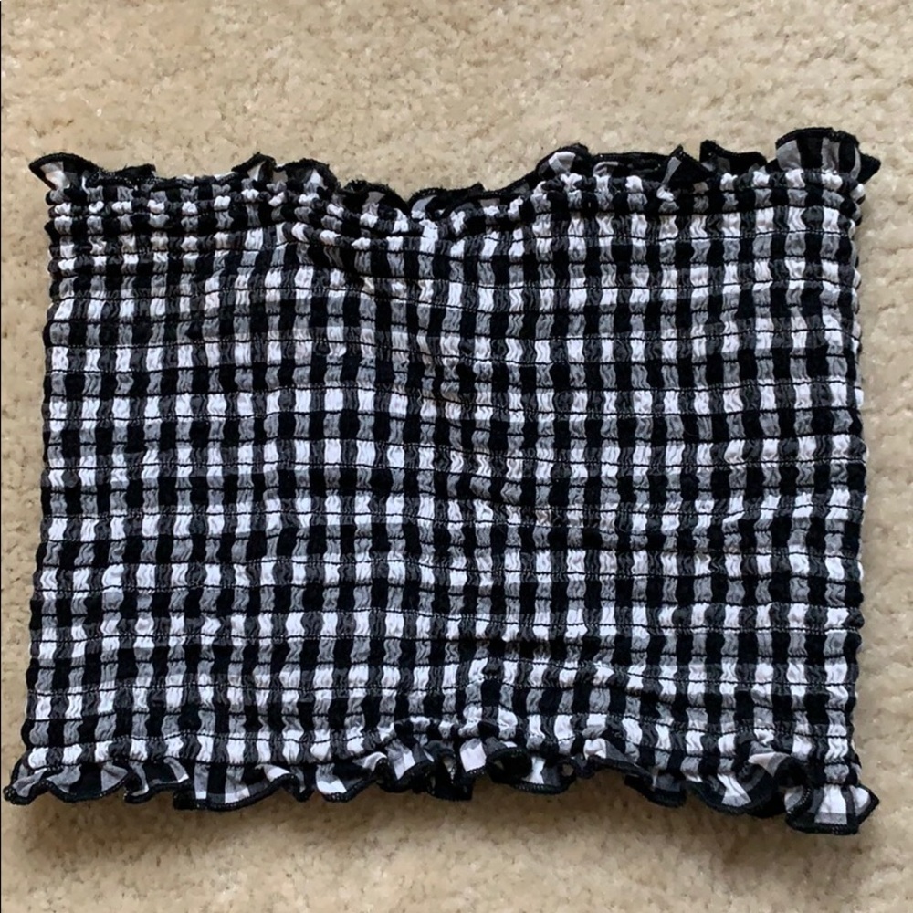 Checkered Tube Top